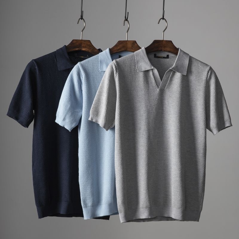 Stylowa męska polo – Nestor-Jasnoniebieski-S-Trend Polska