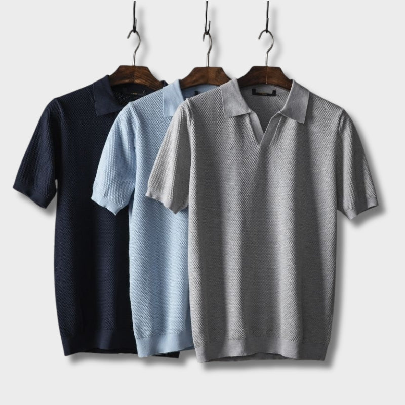 Stylowa męska polo – Nestor-Jasnoniebieski-S-Trend Polska