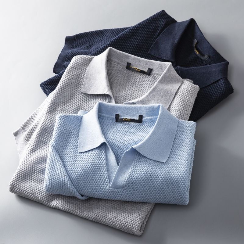 Stylowa męska polo – Nestor-Jasnoniebieski-S-Trend Polska