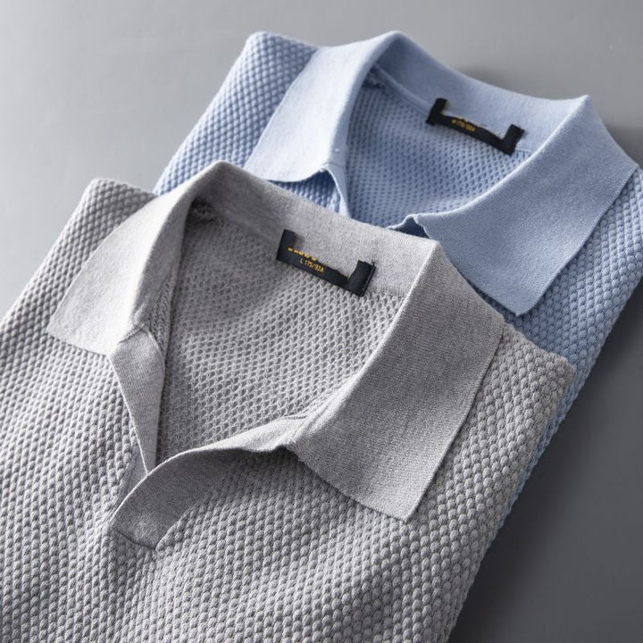 Stylowa męska polo – Nestor-Jasnoniebieski-S-Trend Polska