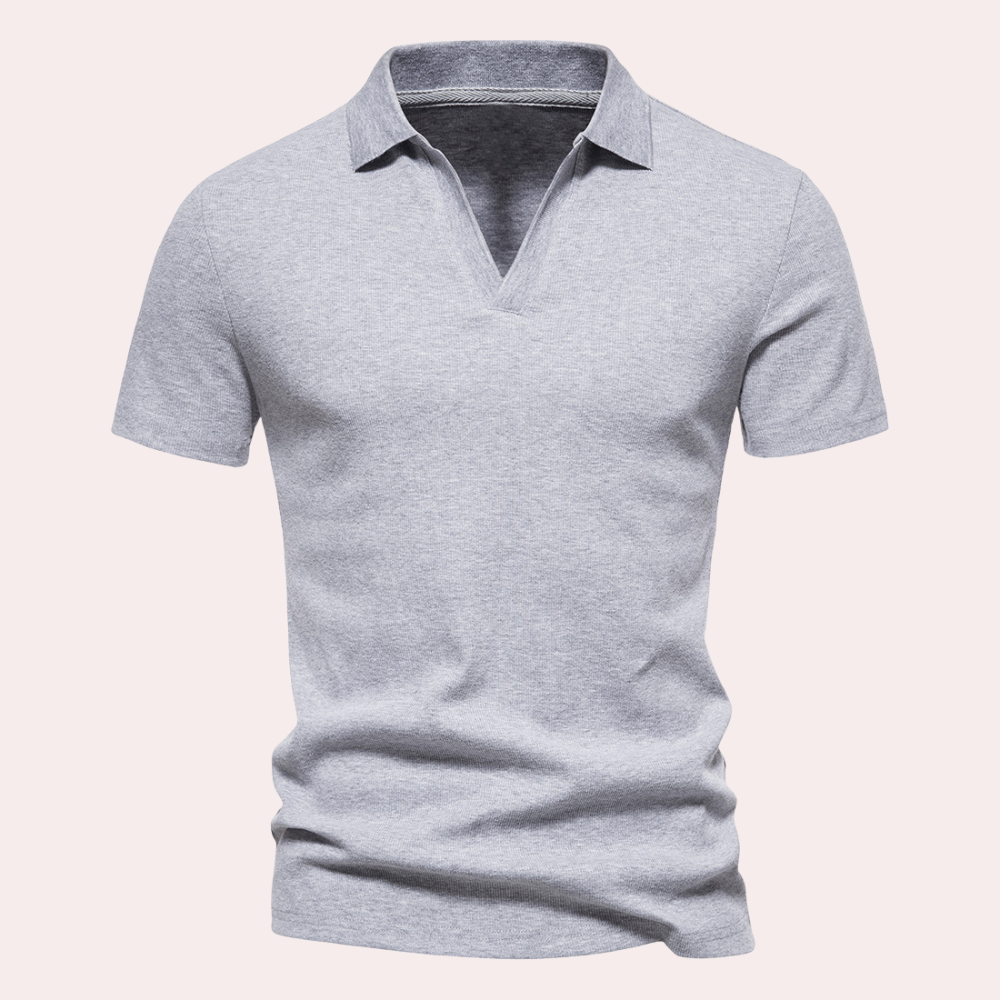 Stylowa Męska Polo – Nico-Jasnoszary-S-Trend Polska