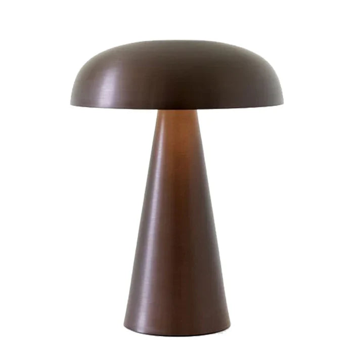 Stylowa przenośna lampa stołowa - ShroomLite-Brąz-Trend Polska