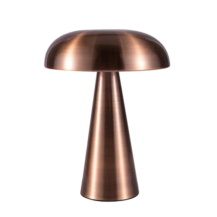Stylowa przenośna lampa stołowa - ShroomLite-Złoto-Trend Polska