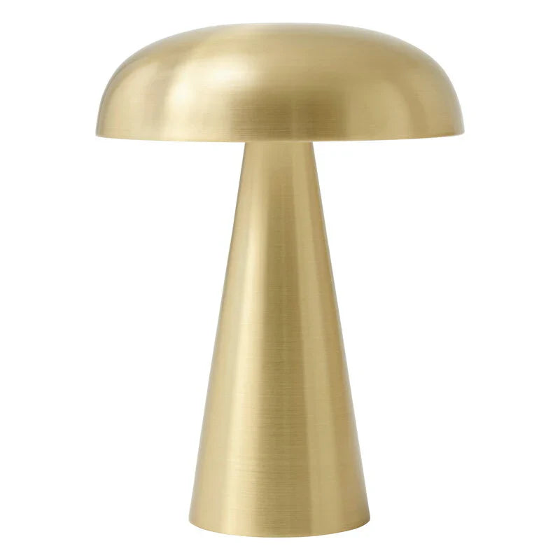Stylowa przenośna lampa stołowa - ShroomLite-Złoto-Trend Polska