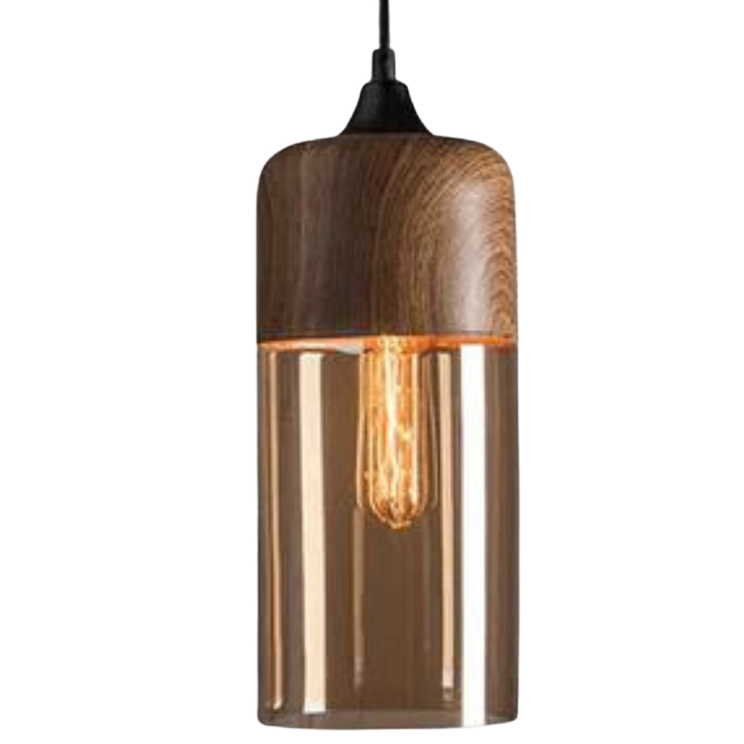 Stylowa Skandynawska Drewniana Lampa Sufitowa - NordLuna-Typ B-Trend Polska