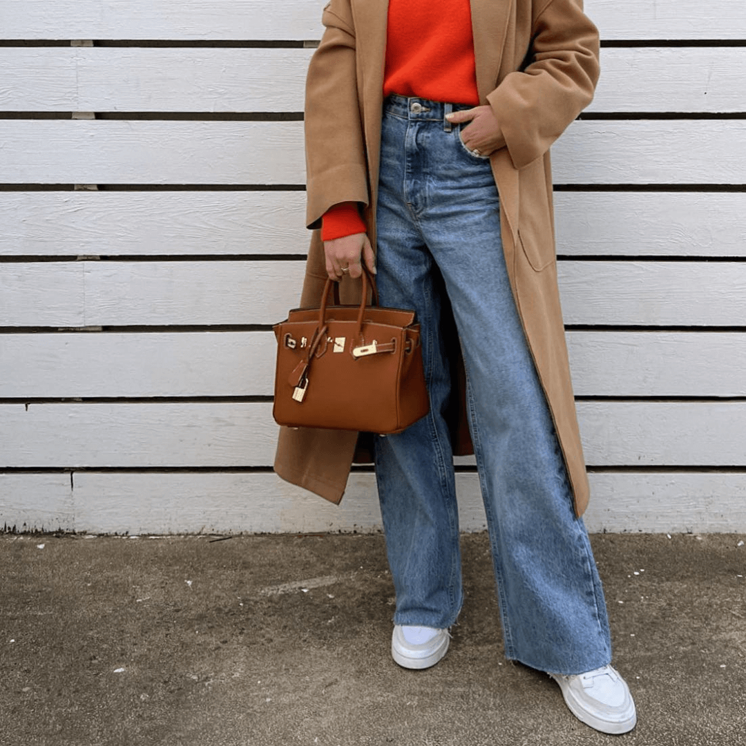 Stylowa skórzana torba - Liana-Szary-M-Trend Polska