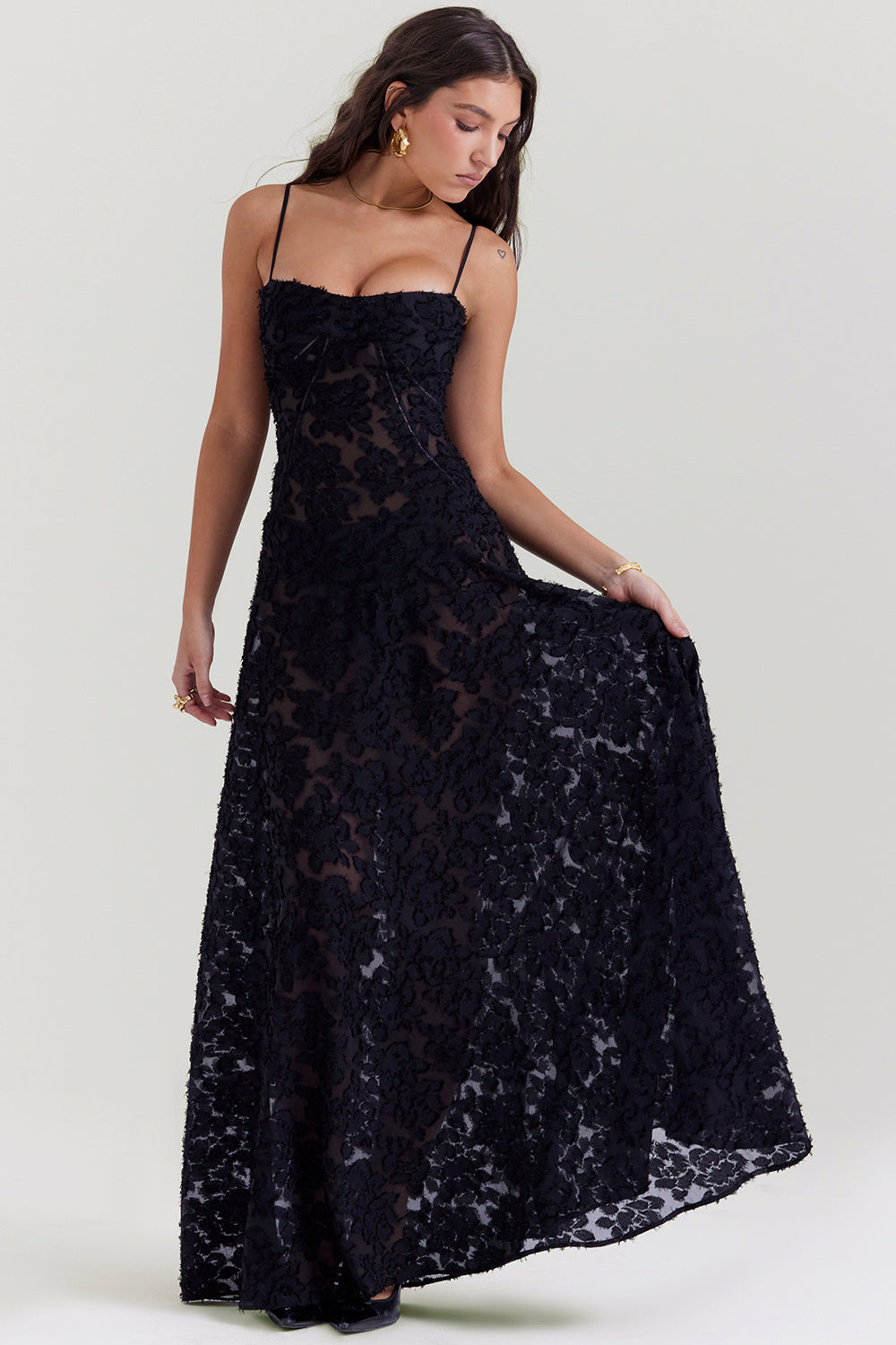 Stylowa sukienka bez rękawów – Viviana-Czarny-XS-Trend Polska
