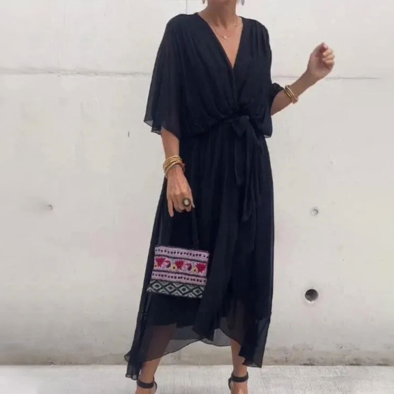 Stylowa sukienka letnia – Giulia-Czarny-S-Trend Polska