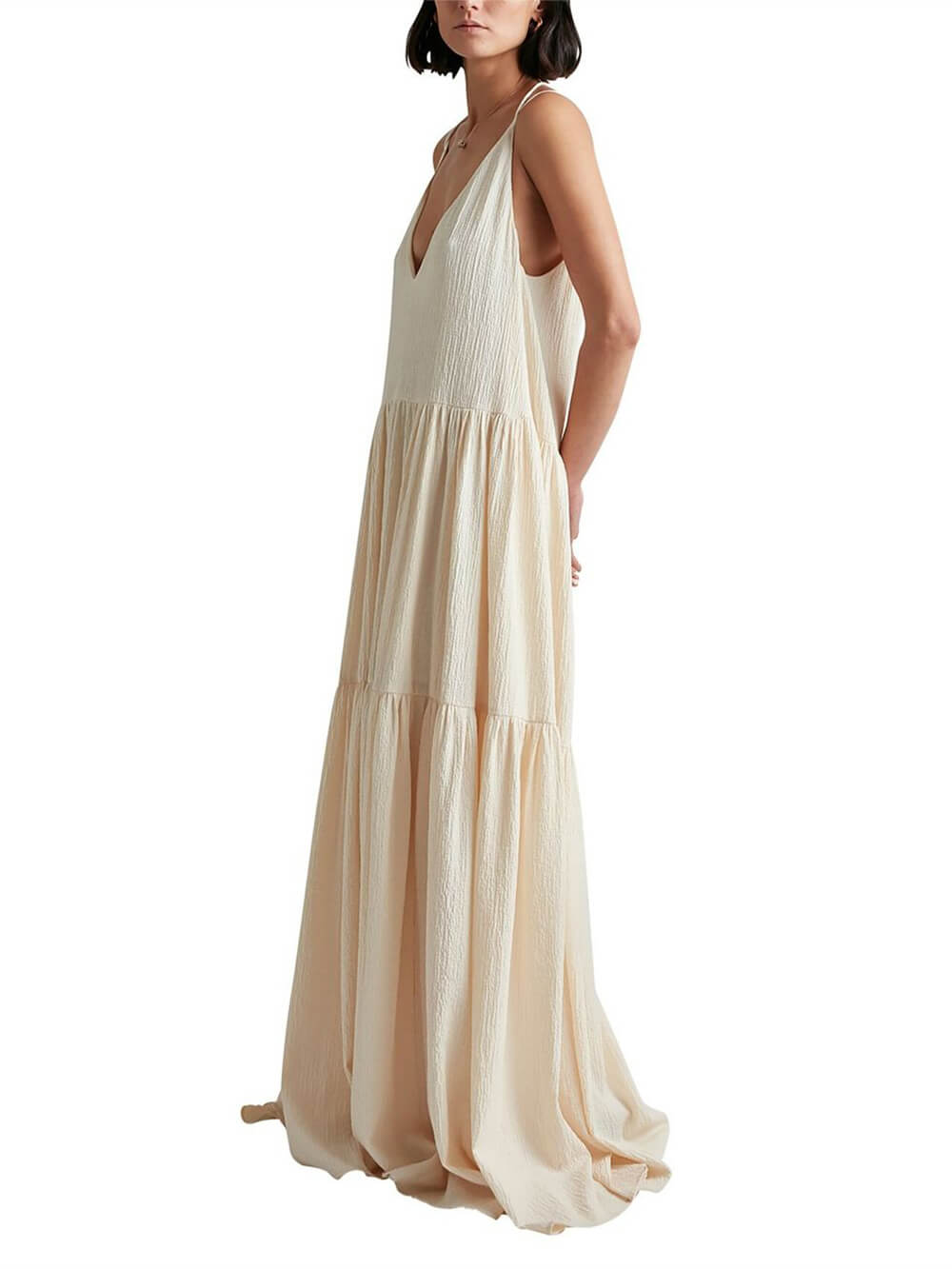 Stylowa sukienka maxi o swobodnym kroju – Liana-S-Trend Polska