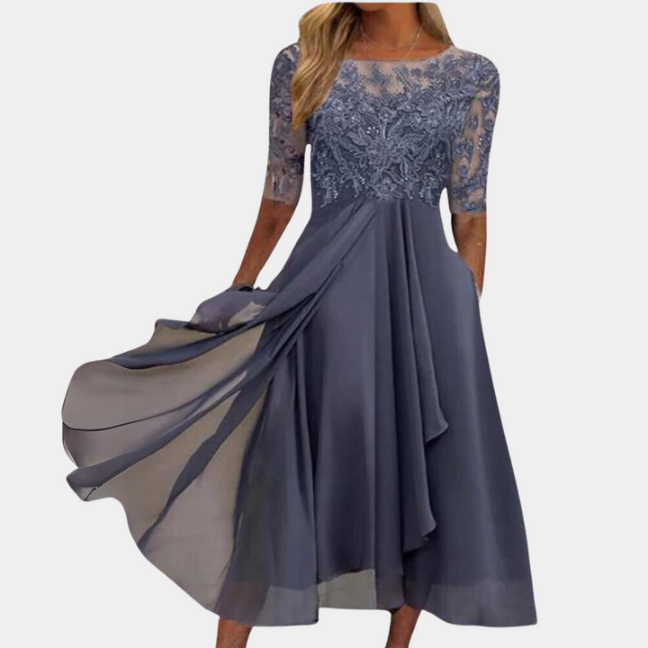 Stylowa Sukienka - Viviana-Fioletowy-S-Trend Polska