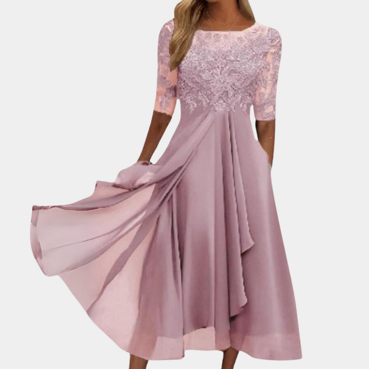 Stylowa Sukienka - Viviana-Różowy-S-Trend Polska