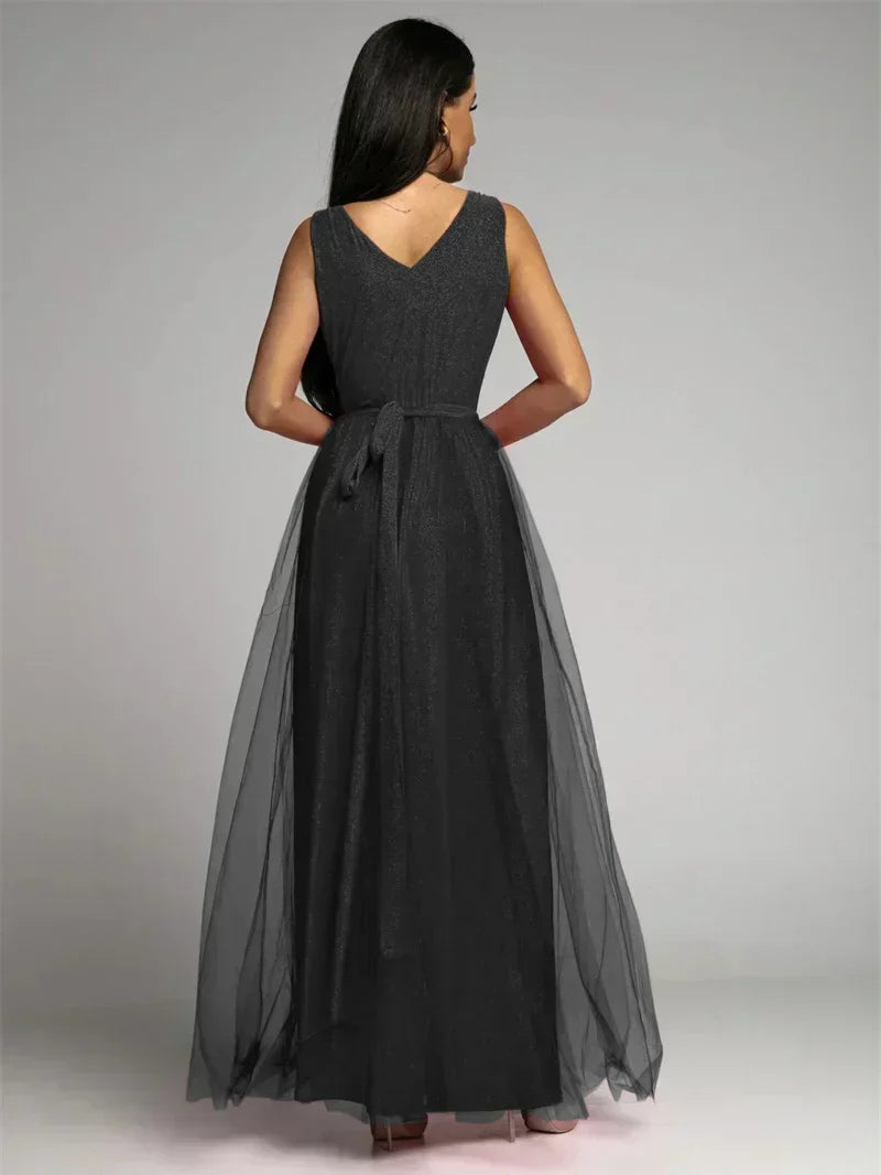 Stylowa sukienka w serek - Mindy-Czarny-S-Trend Polska