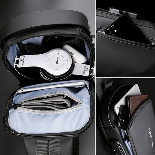 Stylowa torba crossbody zapobiegająca kradzieży - Nina-Czarny-Trend Polska
