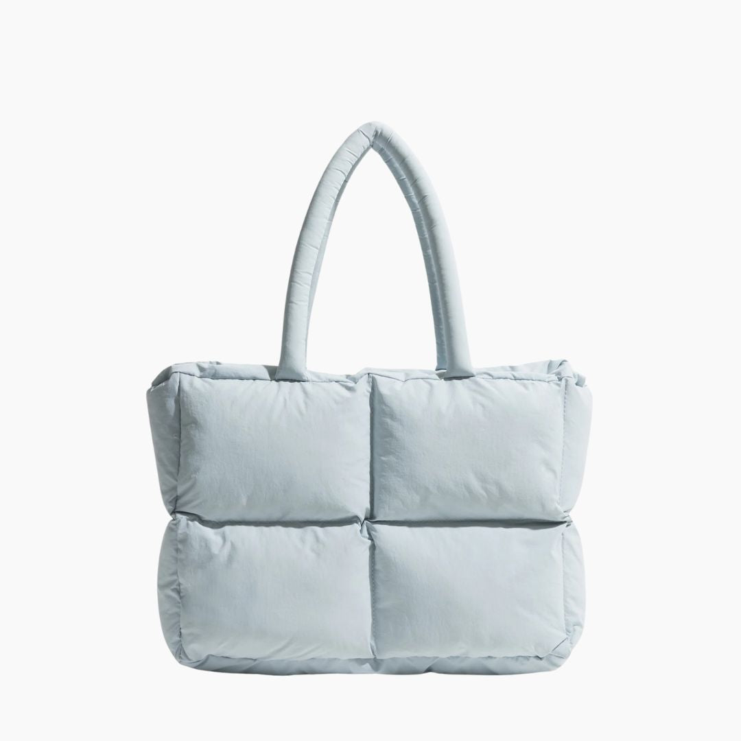 Stylowa torba puffer na ramię - Aurora-Baby niebieski-Trend Polska
