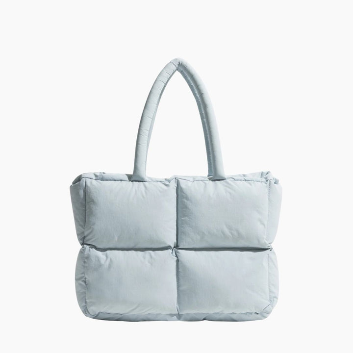 Stylowa torba puffer na ramię - Aurora-Baby niebieski-Trend Polska