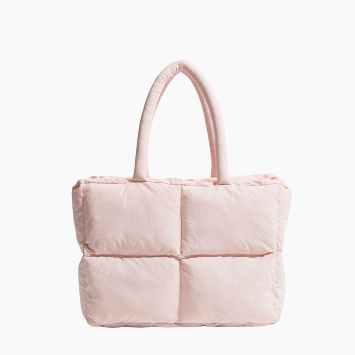 Stylowa torba puffer na ramię - Aurora-Różowy-Trend Polska