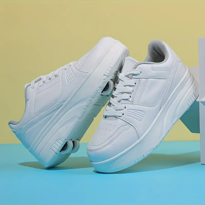 Stylowe buty rolkowe na przygody na świeżym powietrzu - Rollo-Biały-29-Trend Polska