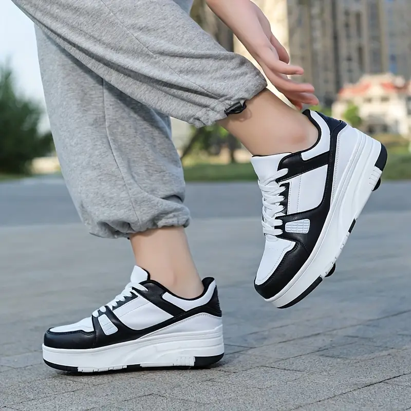 Stylowe buty rolkowe na przygody na świeżym powietrzu - Rollo-Czarny-29-Trend Polska