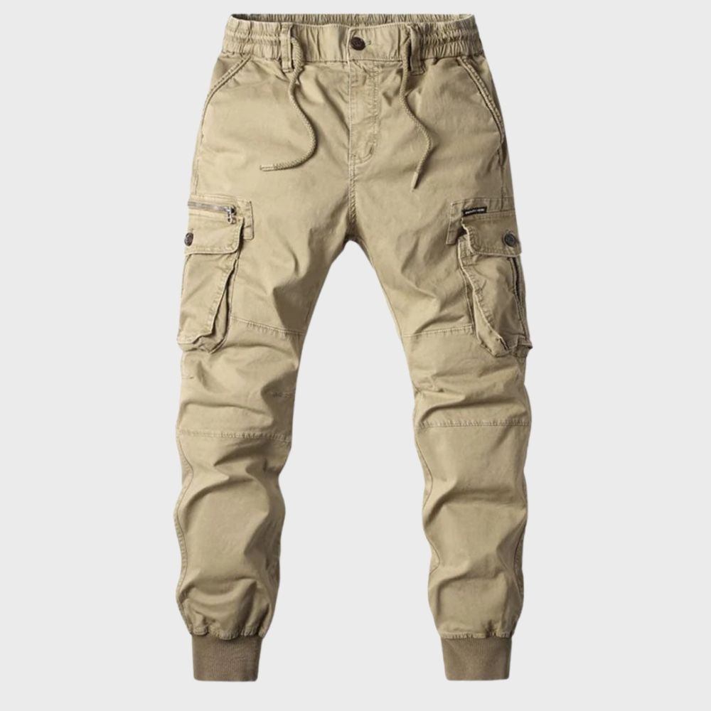 Stylowe Cargo Joggers dla Mężczyzn - Dexter-Ciemnoszary-1-29-Trend Polska