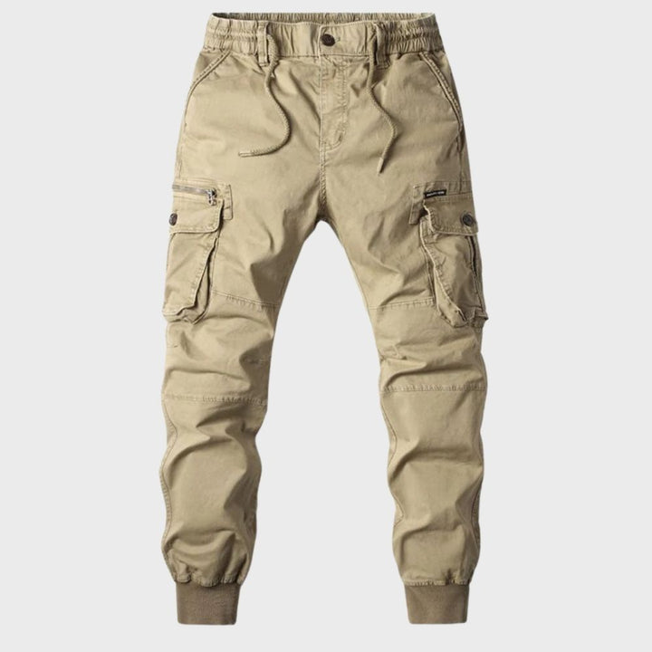 Stylowe Cargo Joggers dla Mężczyzn - Dexter-Ciemnoszary-1-29-Trend Polska