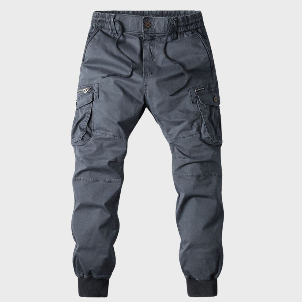 Stylowe Cargo Joggers dla Mężczyzn - Dexter-Ciemnoszary-2-29-Trend Polska