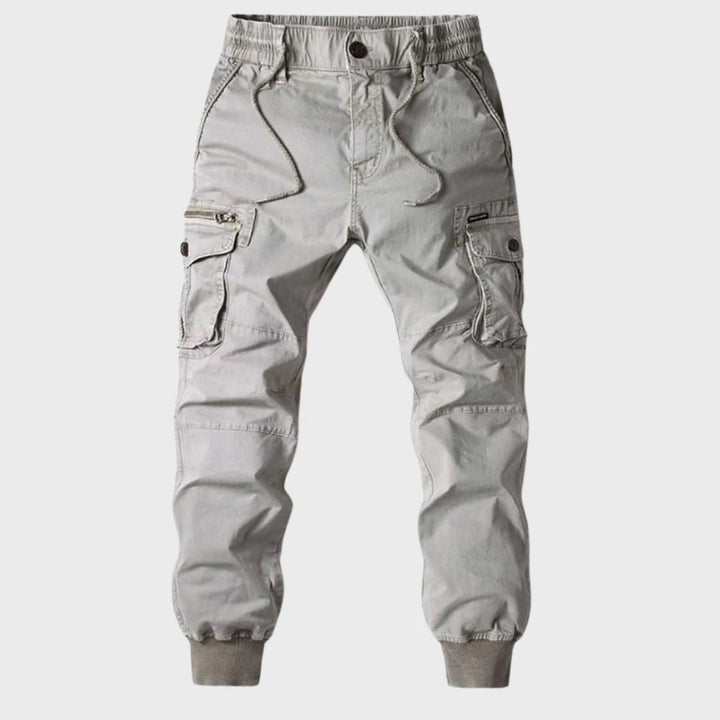 Stylowe Cargo Joggers dla Mężczyzn - Dexter-Jasnoszary-29-Trend Polska