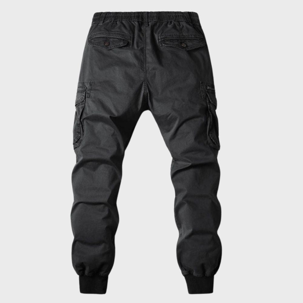 Stylowe Cargo Joggers dla Mężczyzn - Dexter-Ciemnoszary-1-29-Trend Polska