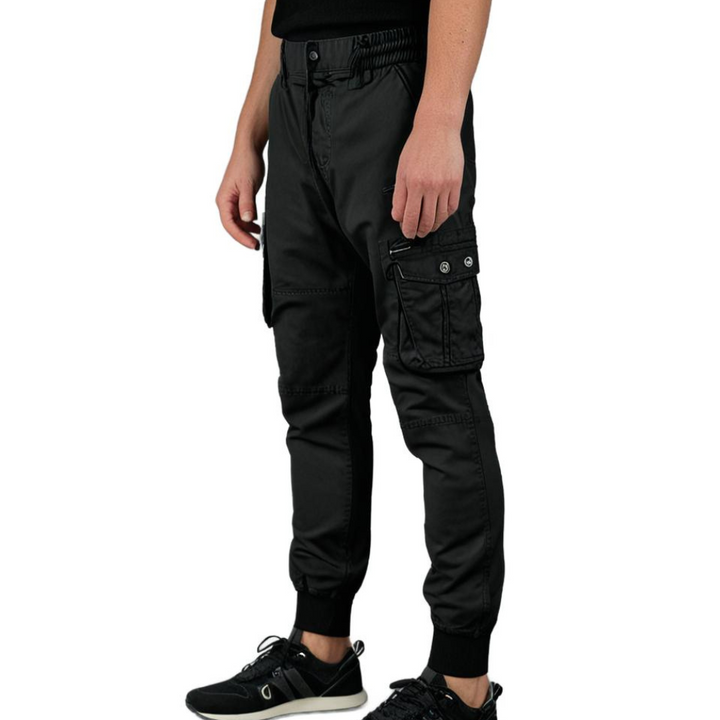 Stylowe Cargo Joggers dla Mężczyzn - Dexter-Ciemnoszary-1-29-Trend Polska