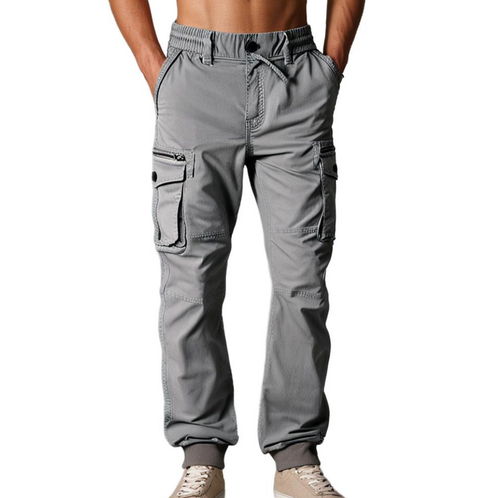 Stylowe Cargo Joggers dla Mężczyzn - Dexter-Ciemnoszary-1-29-Trend Polska