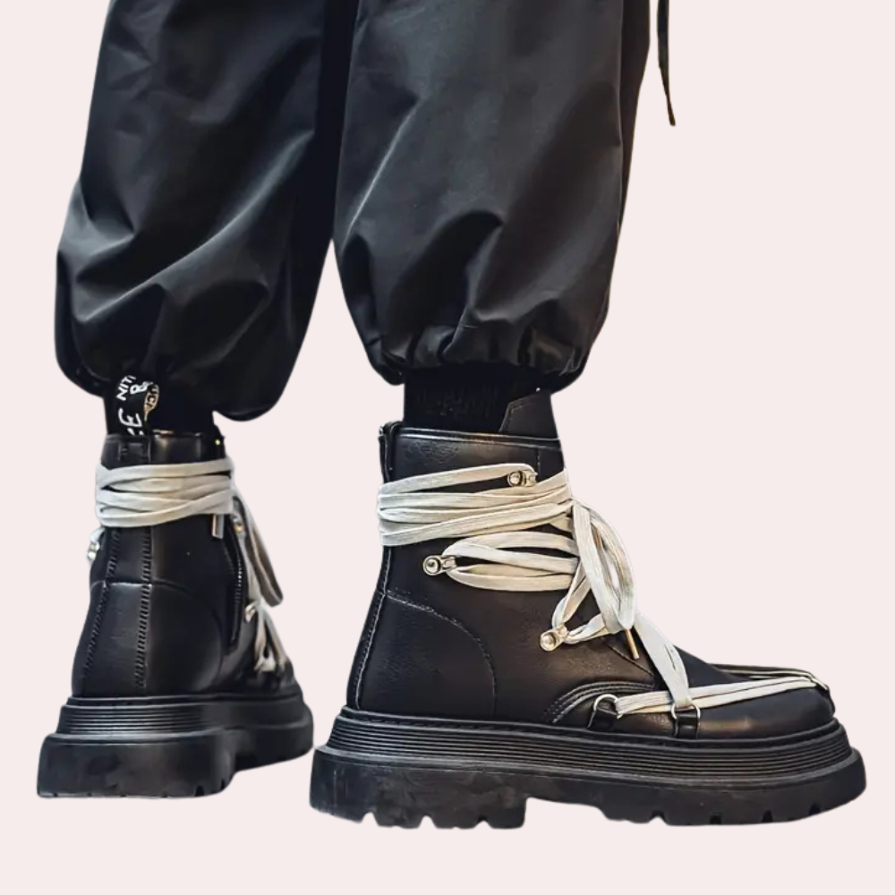 Stylowe czarne buty męskie - Vince-39-Trend Polska