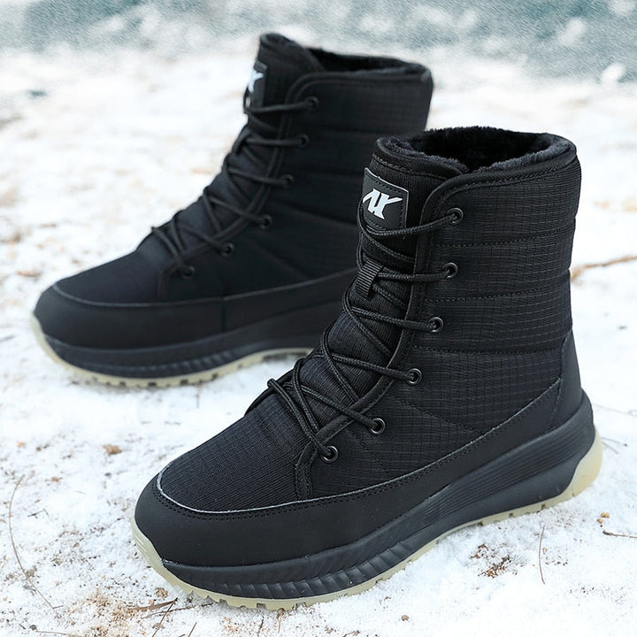 Stylowe damskie botki zimowe - Elara-Czarny-35-Trend Polska
