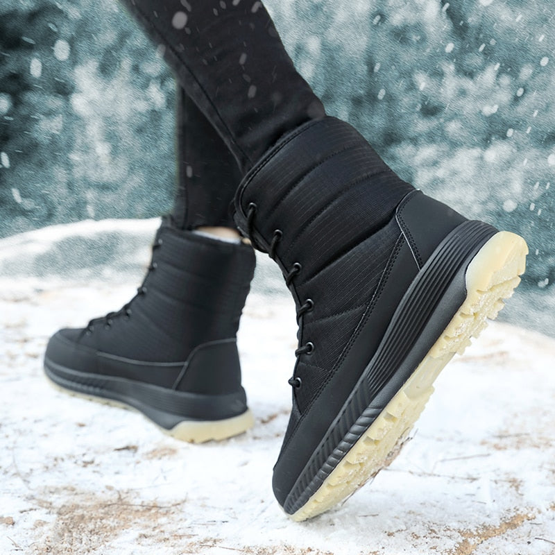 Stylowe damskie botki zimowe - Elara-Czarny-35-Trend Polska