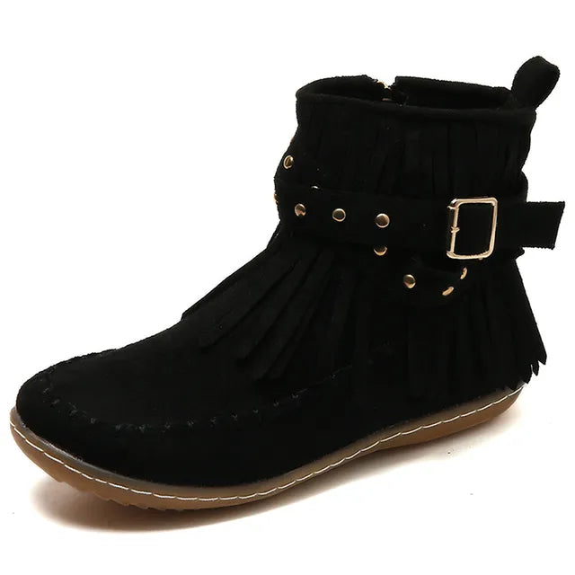 Stylowe damskie buty zimowe - Sienna-Czarny-36-Trend Polska