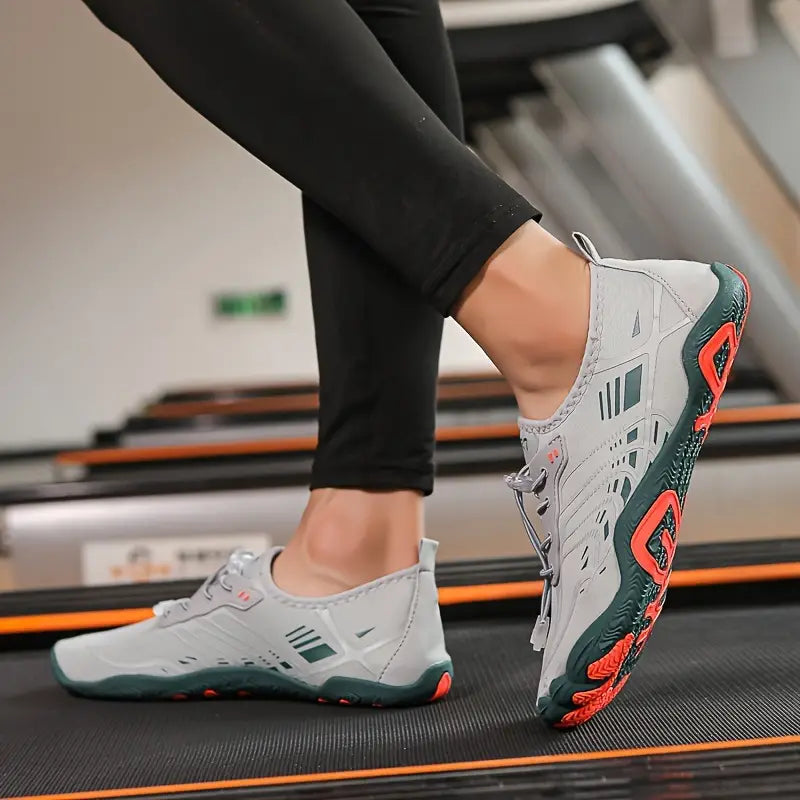 Stylowe Damskie Sneakersy Barefoot - BreezeStep-Szary-35-Trend Polska