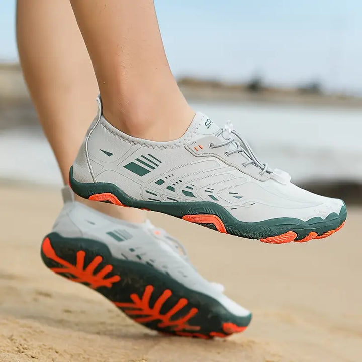 Stylowe Damskie Sneakersy Barefoot - BreezeStep-Szary-35-Trend Polska