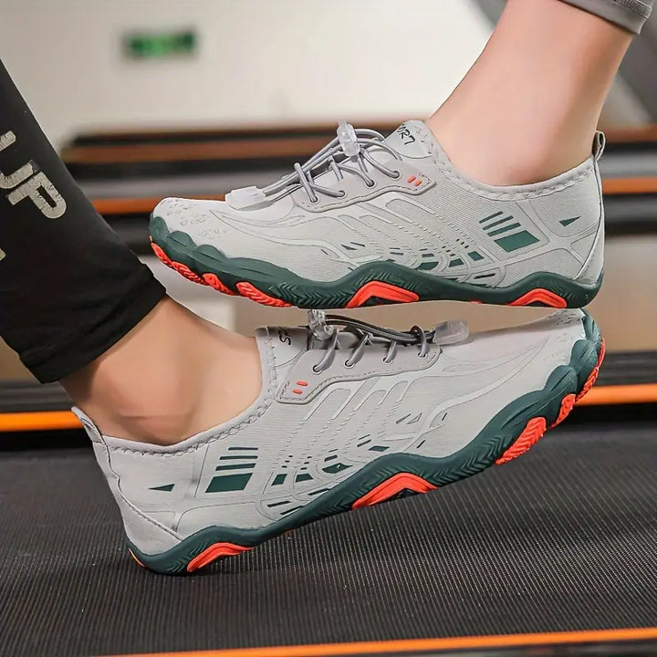 Stylowe Damskie Sneakersy Barefoot - BreezeStep-Szary-35-Trend Polska