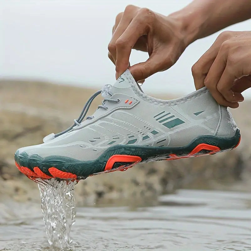 Stylowe Damskie Sneakersy Barefoot - BreezeStep-Szary-35-Trend Polska