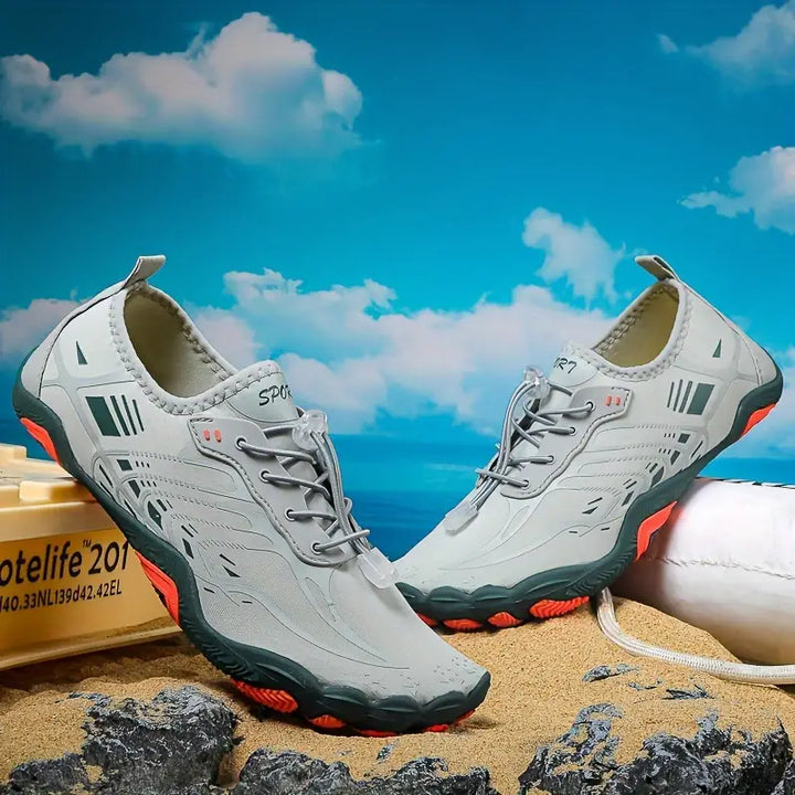 Stylowe Damskie Sneakersy Barefoot - BreezeStep-Szary-35-Trend Polska