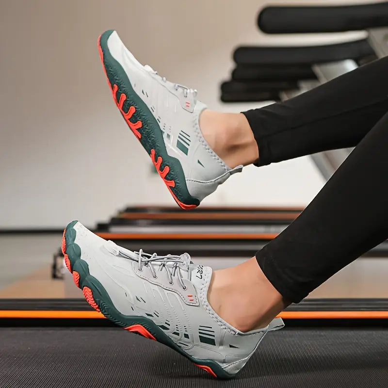 Stylowe Damskie Sneakersy Barefoot - BreezeStep-Szary-35-Trend Polska