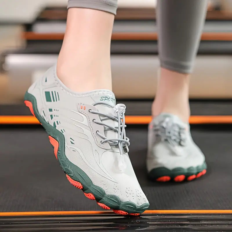 Stylowe Damskie Sneakersy Barefoot - BreezeStep-Szary-35-Trend Polska