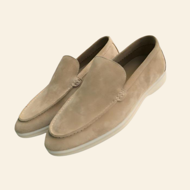 Stylowe i komfortowe zamszowe loafersy - Mason-Khaki-39-Trend Polska