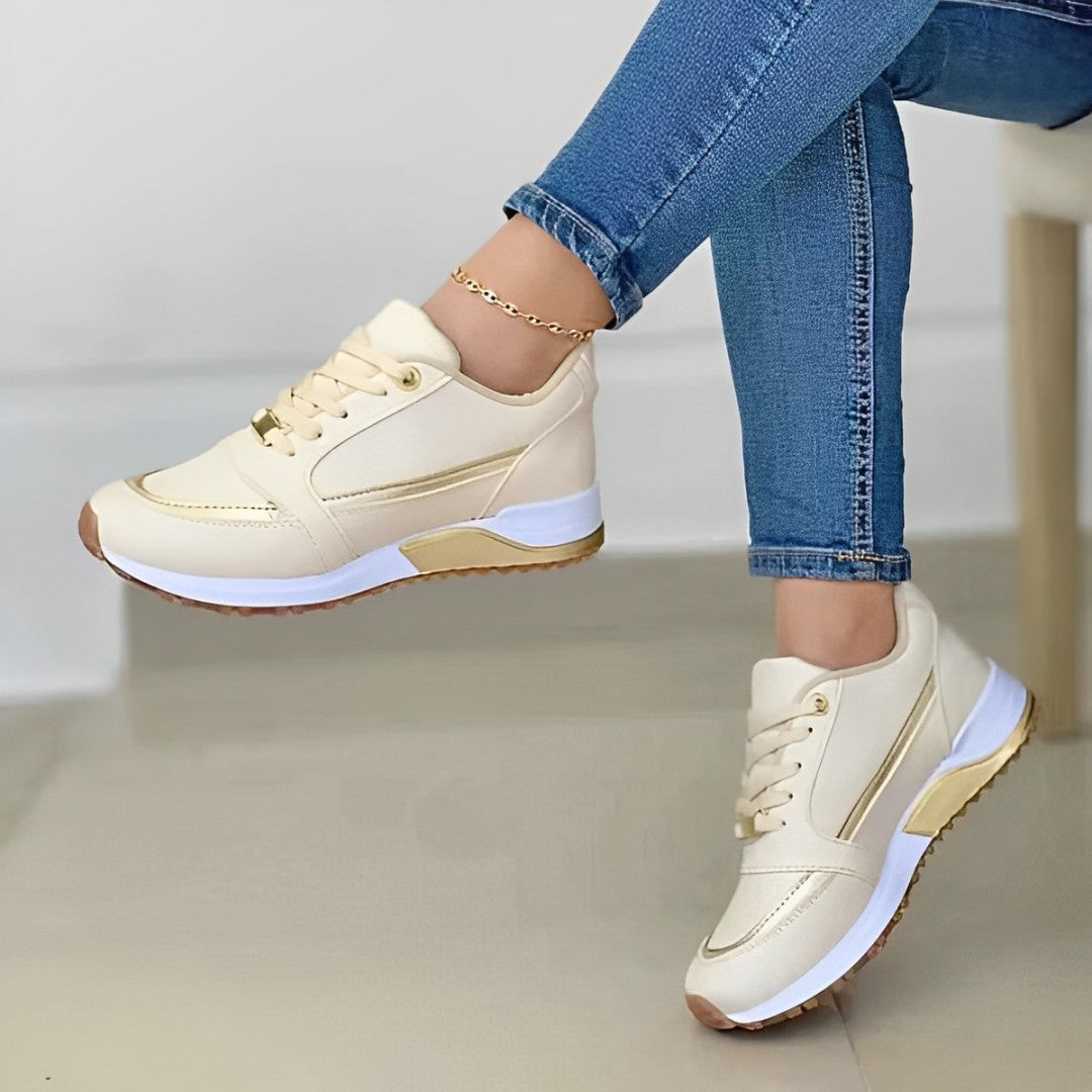 Stylowe i wygodne sneakersy - Sophie-Beżowy-36-Trend Polska