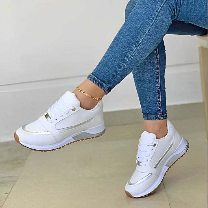 Stylowe i wygodne sneakersy - Sophie-Biały-36-Trend Polska