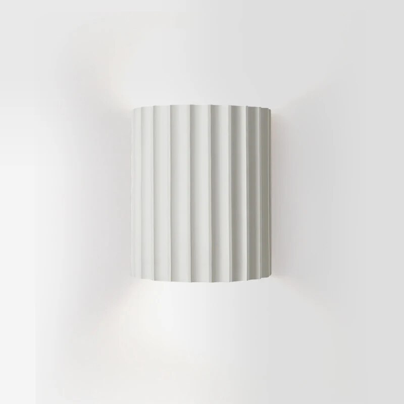 Stylowe kinkiety z żywicy - LumiResin-Biały-Ciepłe dowcipy-Trend Polska
