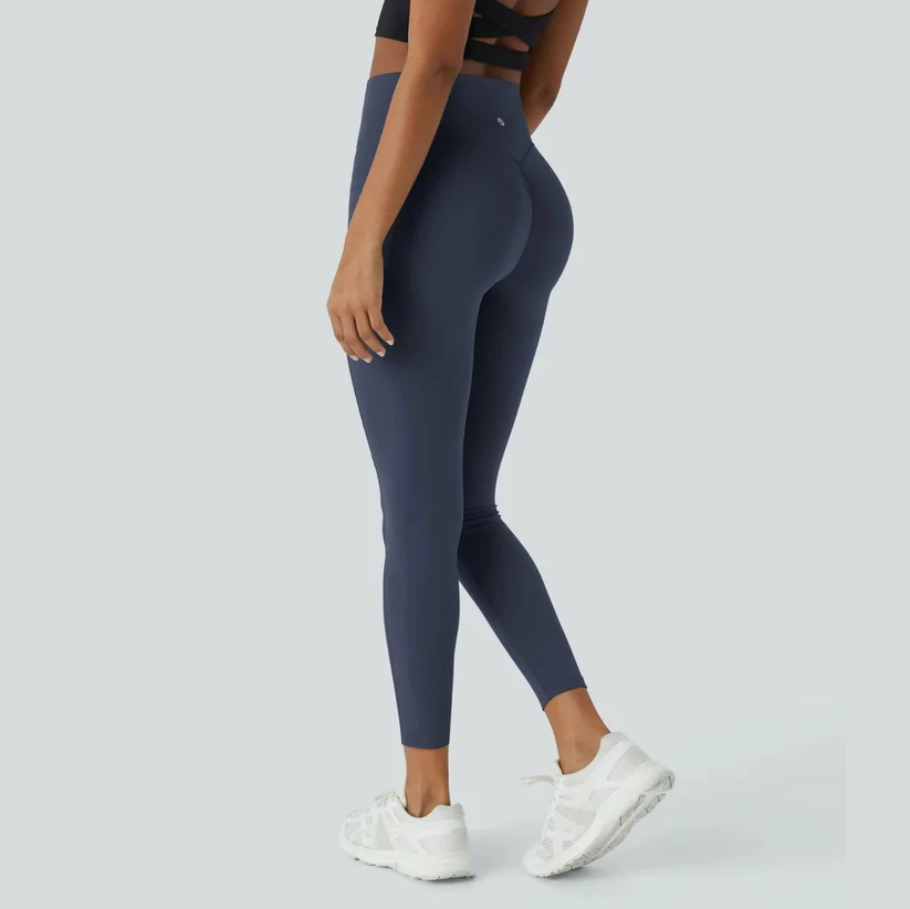 Stylowe legginsy push-up – Mila | Natychmiastowy efekt podniesienia-S-Ciemnoniebieski-Trend Polska