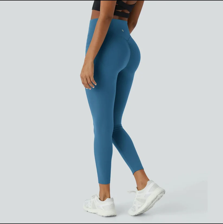 Stylowe legginsy push-up – Mila | Natychmiastowy efekt podniesienia-S-Niebieski-Trend Polska