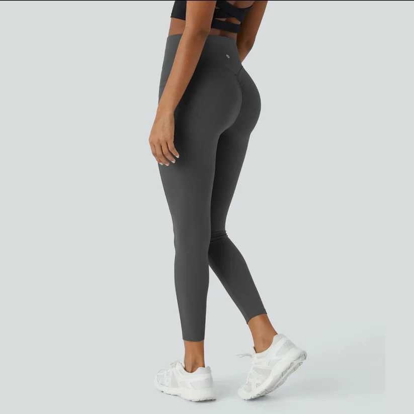 Stylowe legginsy push-up – Mila | Natychmiastowy efekt podniesienia-S-Szary-Trend Polska