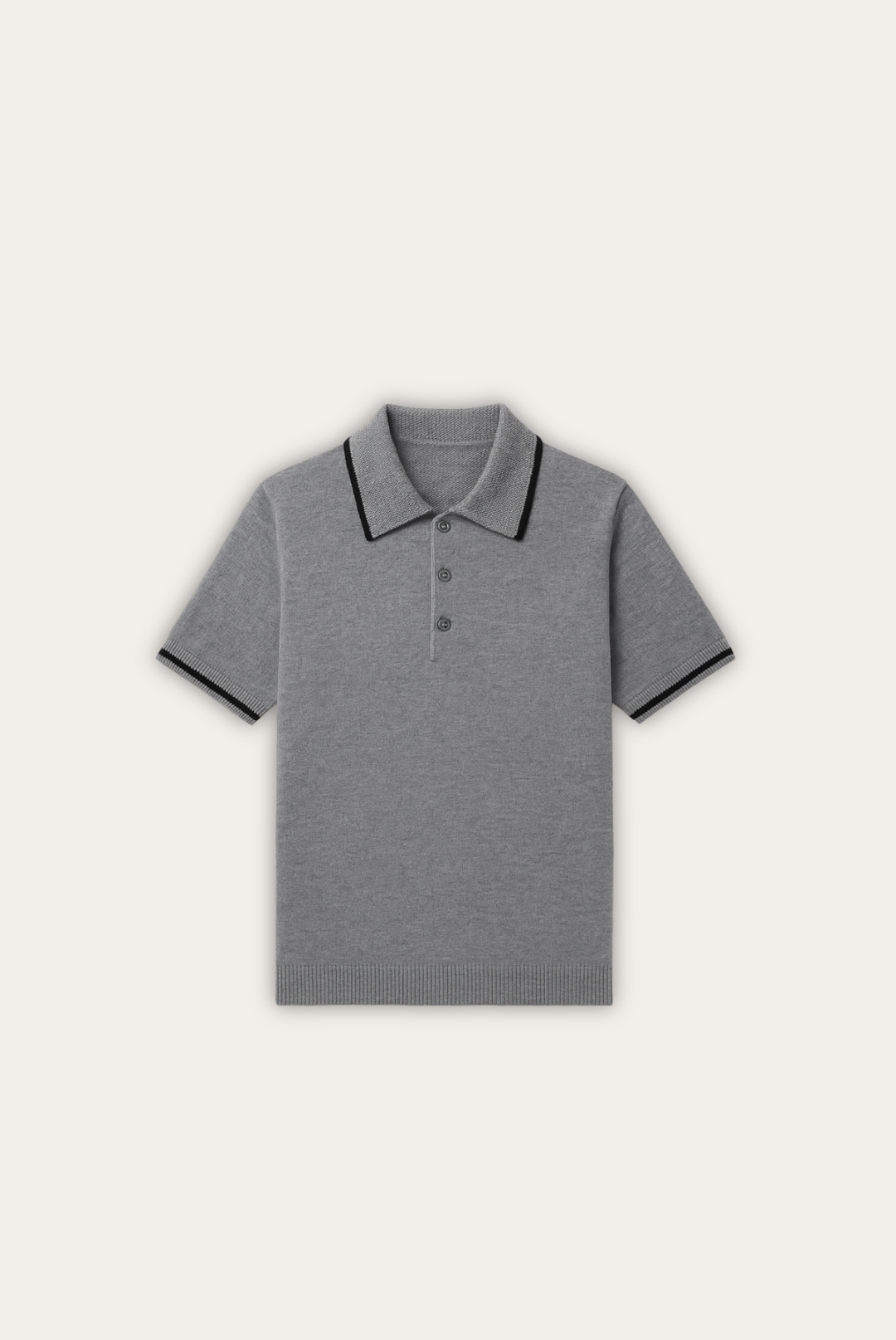 Stylowe męskie polo z kaszmirowo-wełnianej mieszanki – Renzo-S-Trend Polska