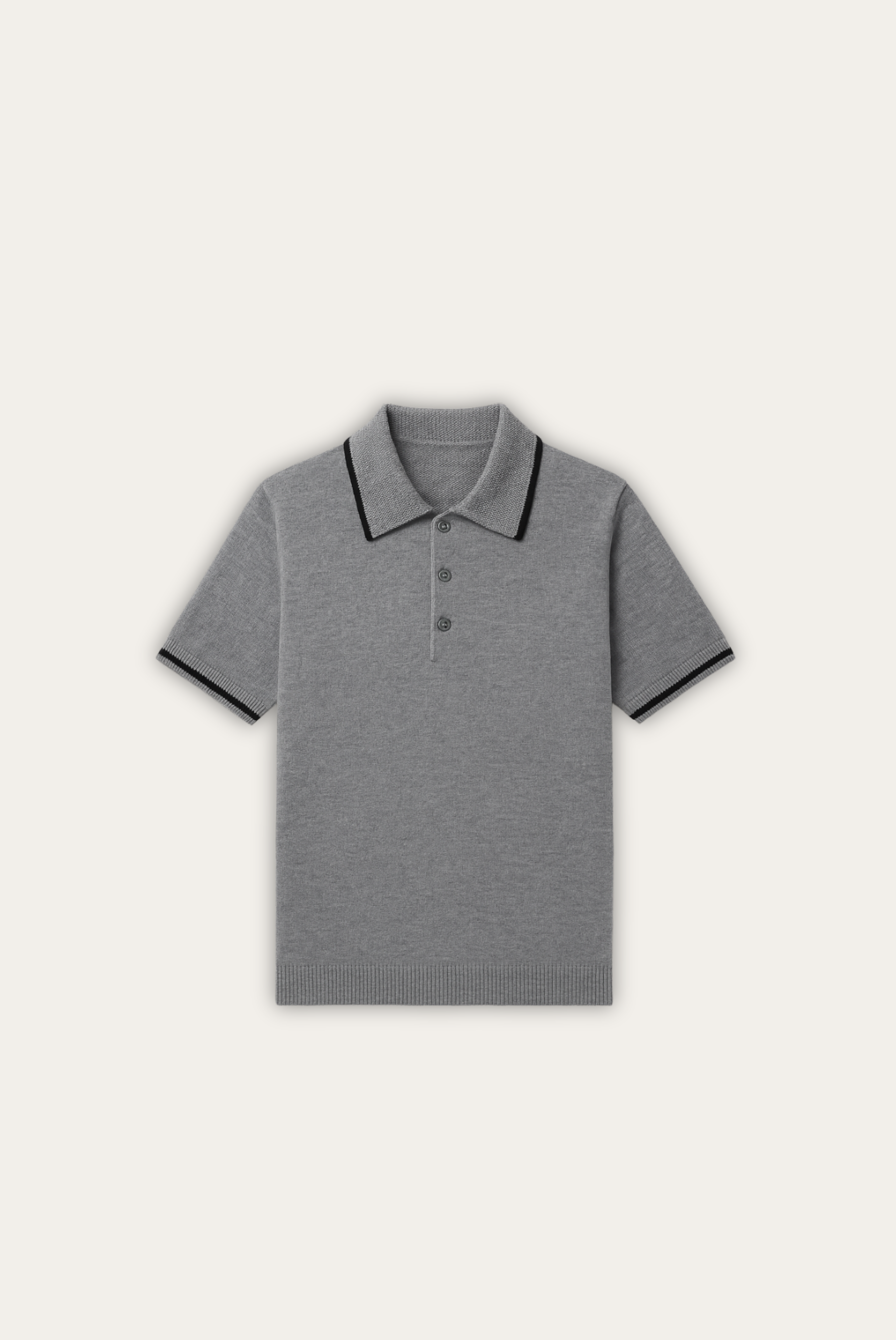 Stylowe męskie polo z kaszmirowo-wełnianej mieszanki – Renzo-S-Trend Polska