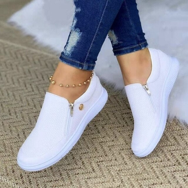 Stylowe ortopedyczne buty damskie - Elara-Biały-36-Trend Polska